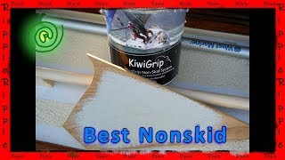 How To Apply KiwiGrip nonskid on a boat Kiwi Grip A Great Awlgrip Alternative [upl. by Spatola]