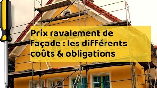 Prix ravalement de façade  les différents coûts amp obligations [upl. by Jonis406]