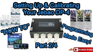 Jebao DP4 Doser Setting up amp Calibrating Video 2 of 4 [upl. by Ellertal]