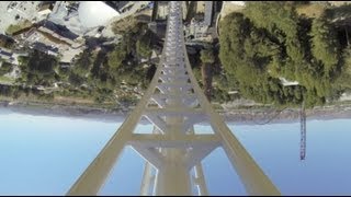 Full Throttle Roller Coaster REAL POV Six Flags Magic Mountain SFMM 2013 [upl. by Armat286]