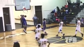 DUNK SHATTERS the BACKBOARD High Schooler Isaiah Banks SHATTERS the Glass with his DUNK [upl. by Abita963]