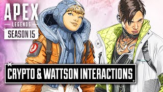 NEW Crypto and Wattson Interaction Voicelines  Apex Legends Season 15 [upl. by Zahara906]