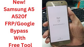 New Samsung A5 A520f FRPGoogle Bypass With Free Tool  samsung a520f frp bypass  galaxy a5 frp [upl. by Narud]