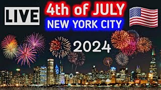 🎆 MACYS Fourth Of July FIREWORKS 2024 New York City LIVE 🇺🇸 Macys 4th of July fireworks Hudson [upl. by Akiv672]