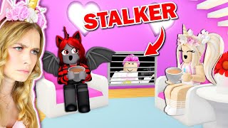 We CAUGHT Our STALKER Living UNDER My House In Adopt Me Roblox [upl. by Hpotsirhc]