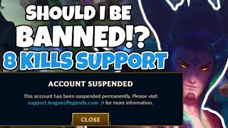 Should I be BANNED for 8 kills on Rakan Support [upl. by Remliw]