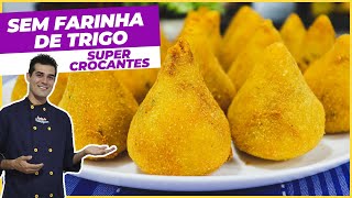 Coxinha SEM Farinha de trigo l Receitas de Daniel Gomez [upl. by Leonerd]