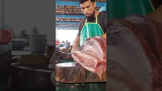 Filleting big and fresh tuna shorts fyp ajibnariman tunafishcutting food cuttingfishtuna fish [upl. by Aniuqahs916]