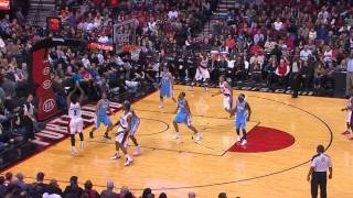 Wesley Matthews highlights  12292011 vs Nuggets [upl. by Lodmilla]