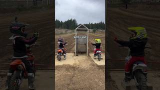 brotherly love in motocross start gate [upl. by Llerod]