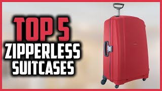 Top 5 Best Zipperless Suitcases of 2024 [upl. by Aylat]