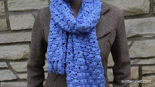 How to crochet spiderleaf stitch scarf [upl. by Heger]