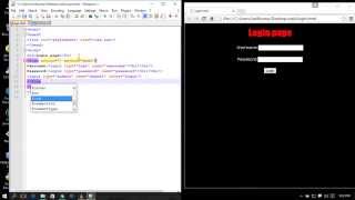 Login page Design in Html Using Notepad Simple Way [upl. by Baese]