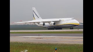 Antonov 124 take off DTW [upl. by Inohs]