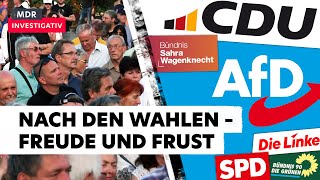 Freude Frust und Angst – Sachsen und Thüringen nach den Wahlen  Doku [upl. by Acirrehs]