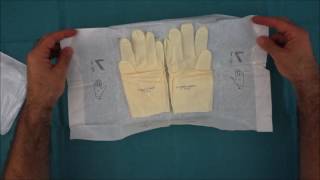 How to put on sterile gloves [upl. by Aihsenet89]