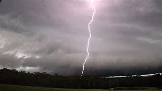 Supercell and Structured Sydney Storms 30th January 2016 [upl. by Anaidirib]