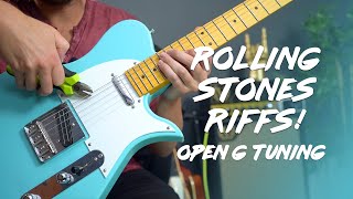 Top 5 Rolling Stones songs in Open G  beginner to intermediate [upl. by Ykcor]