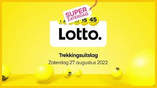 Lotto trekkingsuitslag 27 augustus 2022 [upl. by Vetter614]