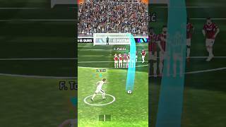 F Totti Impossible angle freekick challenge 🔥shortsefootballpespes2021 [upl. by Keram]