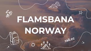 Flåmsbana from Myrdal to Flåm  Scenic railway route in Norway [upl. by Annaerda]