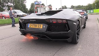 Lamborghini Aventador with LOUD Akrapovic Exhaust [upl. by Skipton709]