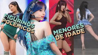 OS FIGURINOS BIZARROS E INAPROPRIADOS DOS IDOLS MENORES DE IDADE NO KPOP [upl. by Levesque]