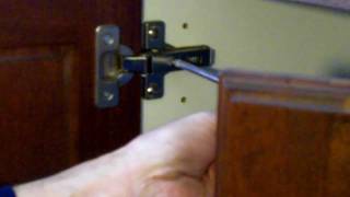 Cabinet Hinge Adjustments  European Cabinet Hinges [upl. by Nazler761]