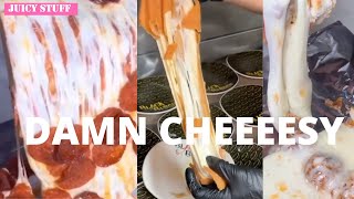 BEST CHEESE PULL Compilations  SUPER CHEEESY FOOD Compilation 1 [upl. by Elcarim]