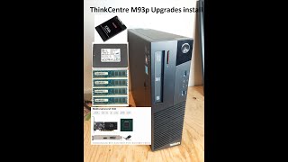 ThinkCentre M93p Upgrades Install  GT 1030 16GB RAM 2 x SSD [upl. by Goeselt]