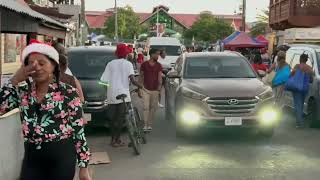 Saturday Shopping on Scotch Row before Christmas Eve Antigua and Barbuda December 23 2023 [upl. by Saitam]