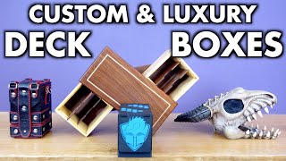 Custom And Luxury Deck Boxes For Magic The Gathering Pokemon Flesh And Blood and More [upl. by Odine]