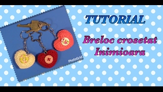 TUTORIAL  Breloc inimioara crosetata [upl. by Normy]