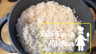 HOW TO COOK THE PERFECT AFGHAN RICE  Chalau  Afghan Rice  Reis kochen afghanisch  Basmati rice [upl. by Anola]