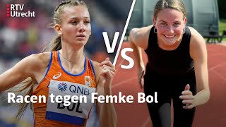 Hoeveel SNELLER is FEMKE BOL dan verslaggever Hannah  RTV Utrecht [upl. by Peskoff]