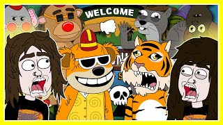 ANIMATORS REACT Animatronic Island  The Banana Splits vs The Furry Friends [upl. by Norraa920]