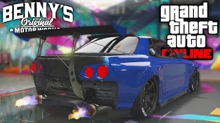 ELEGY RETRO CUSTOM  SKYLINE IN GTA  GTA 5 Online [upl. by Negam]