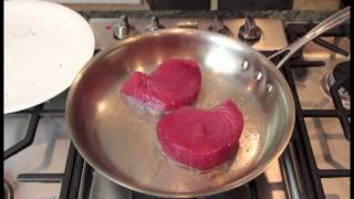 Searing ahi tuna steaks [upl. by Clarhe889]