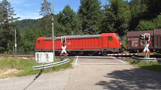 Bahnübergang  Železniční přejezd Unterhippensbach D  682024 [upl. by Crain]