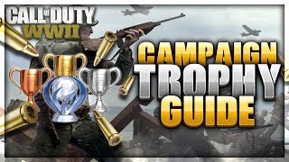 100 Completion Campaign Trophy Guide Mementos Locations  COD WWII [upl. by Dixie]