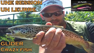 une session un leurre GLIDER CRAZY FISH [upl. by Nothsa]