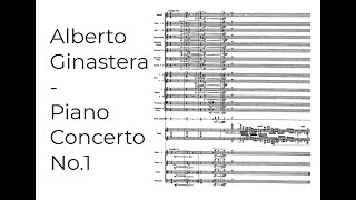 Alberto Ginastera  Piano Concerto No1 Full Score [upl. by Manton594]