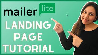 Mailerlite Landing Page Tutorial 2022 [upl. by Mirabelle]