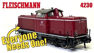 Everyone needs one of these German Class 212 Diesel Shunters  Fleischmann 4230 HO Scale [upl. by Irehj]