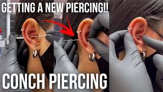 Getting A New Piercing  Conch Piercing Experience [upl. by Teevens]