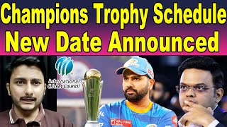 Teams agree on new Champions Trophy Schedule  ICC [upl. by Matland]