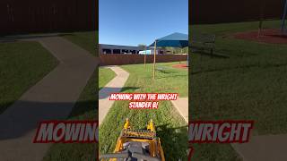 Mowing with the Wright Stander B  The StandOn Mower Revolution [upl. by Baptiste451]