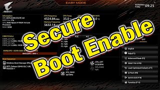 Aorus secure boot Enable [upl. by Keryt]