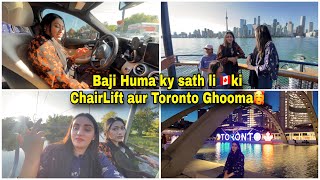 Canada ki Chair Lift li 😁Huma Baji ky sath Toronto ghoomaToronto chor kr Island chly gaye😂 [upl. by Kimble490]