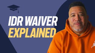 Confused by the IDR Waiver FAQs Watch this [upl. by Jabin]